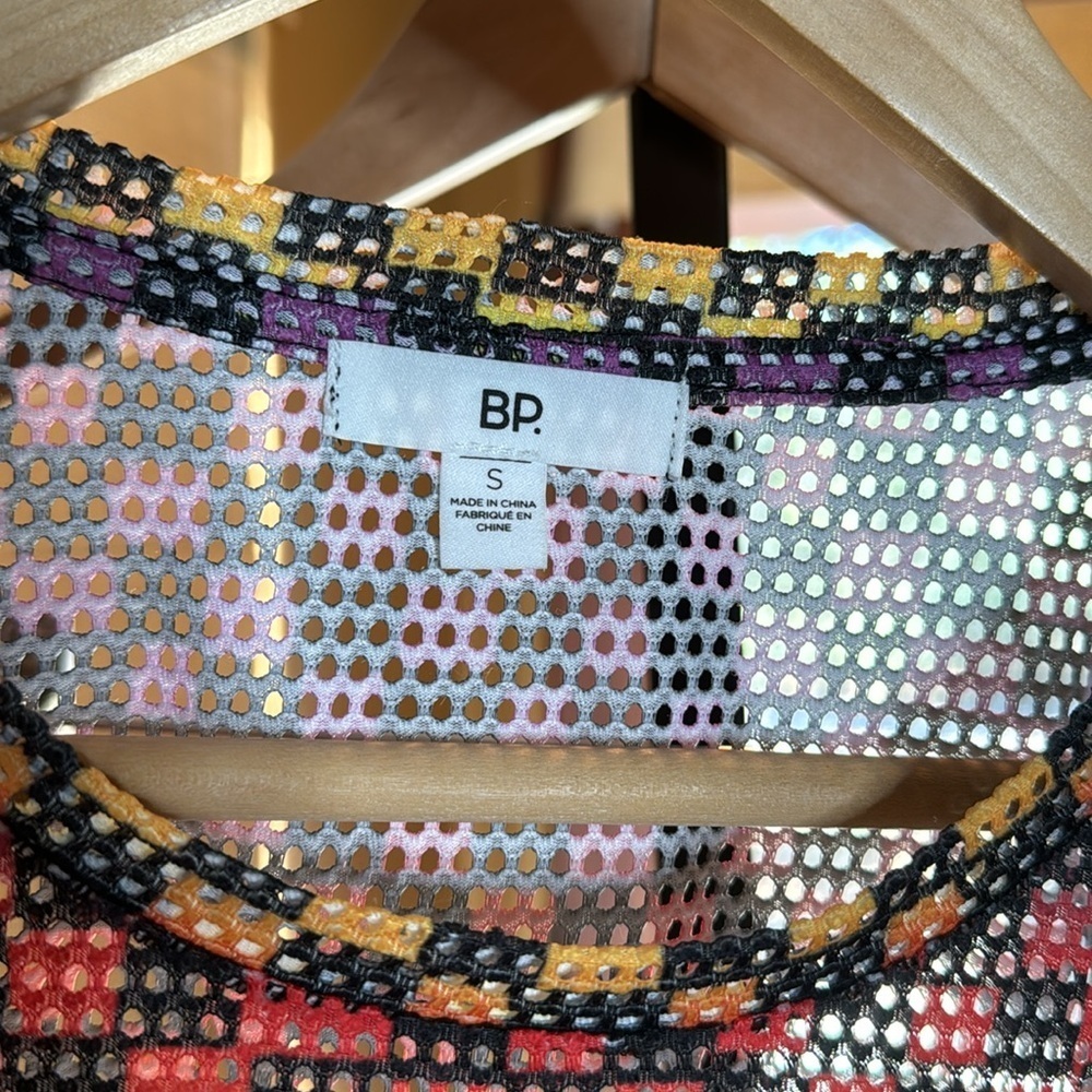 BP. Be Proud Collection Black Rainbow Arcade Check Top Size Small - Picture 2 of 4